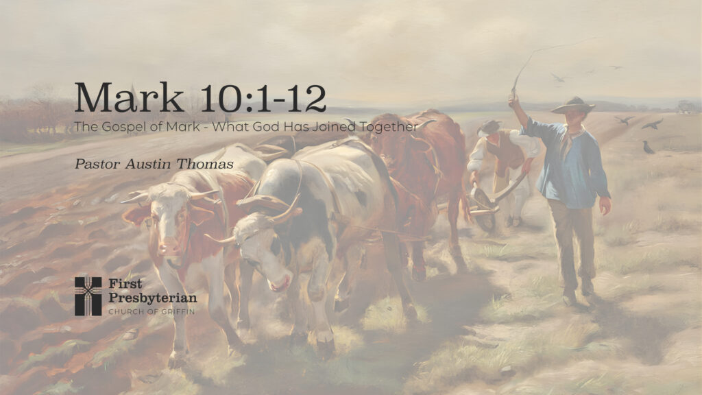 The Gospel of Mark – What God Has Joined Together