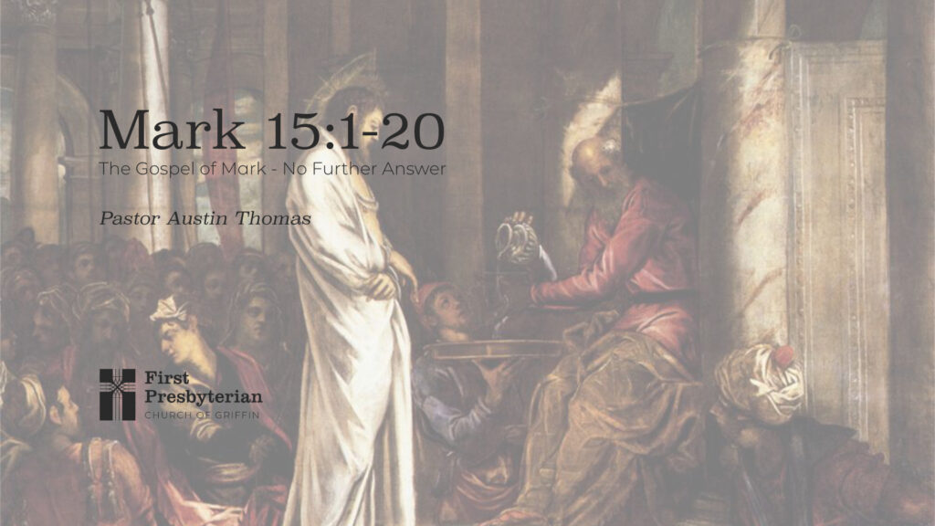 The Gospel of Mark – No Further Answer